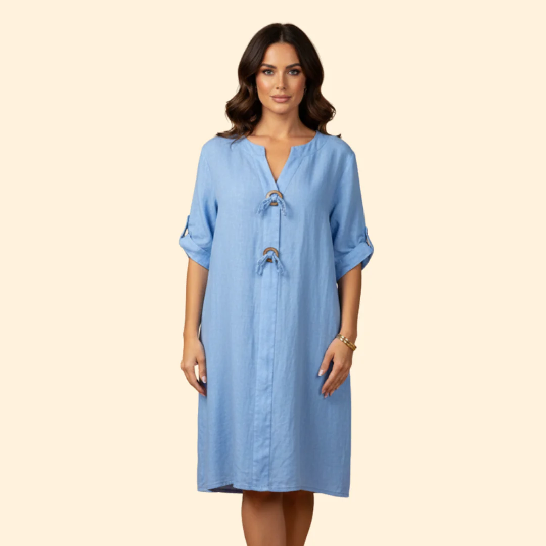 Women's Relaxed Fit Midi Dress - Image 2