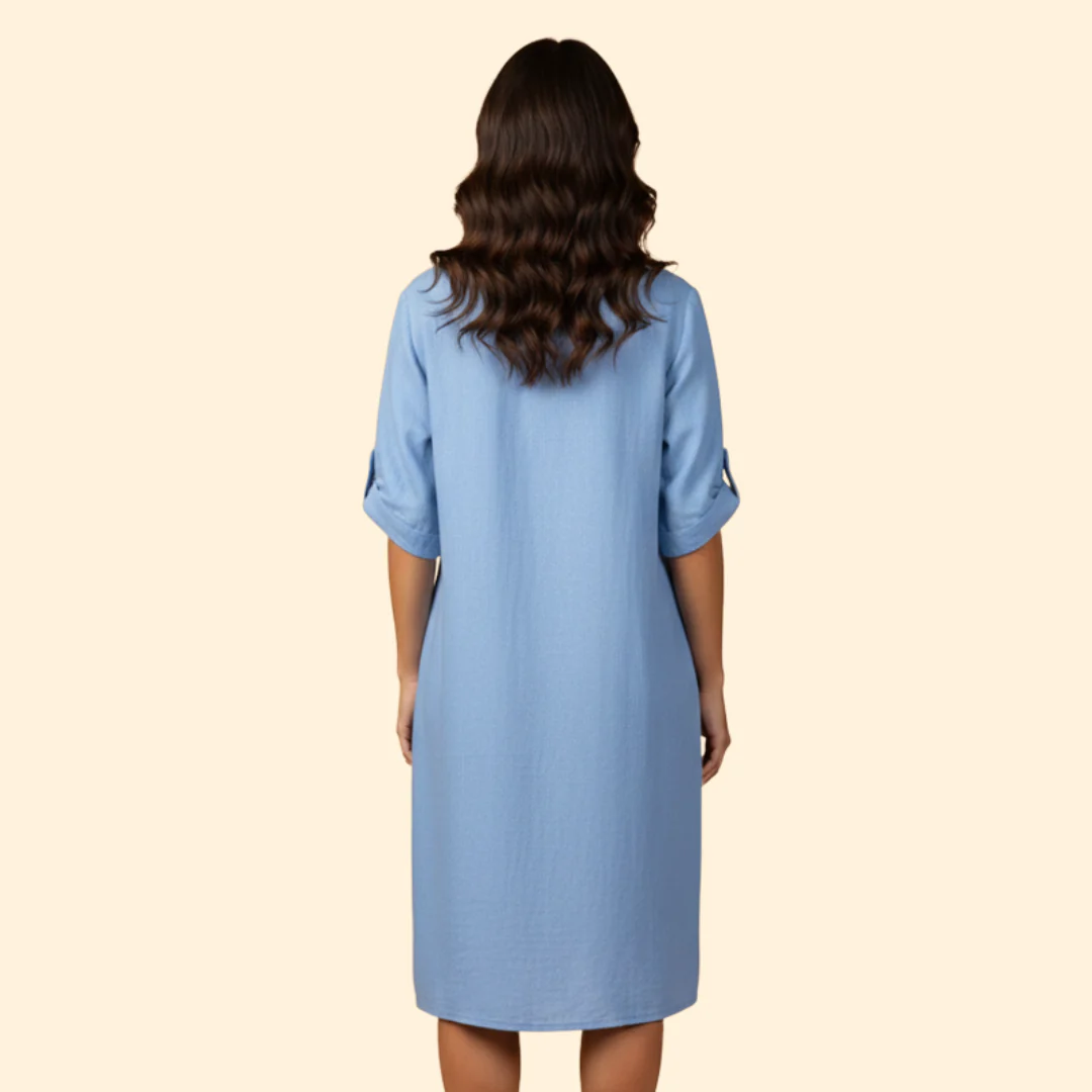 Women's Relaxed Fit Midi Dress - Image 3