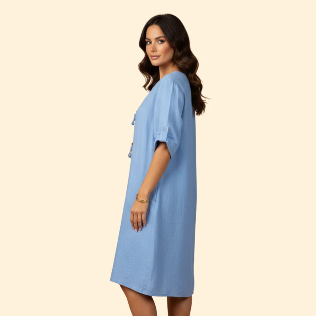 Women's Relaxed Fit Midi Dress - Image 4