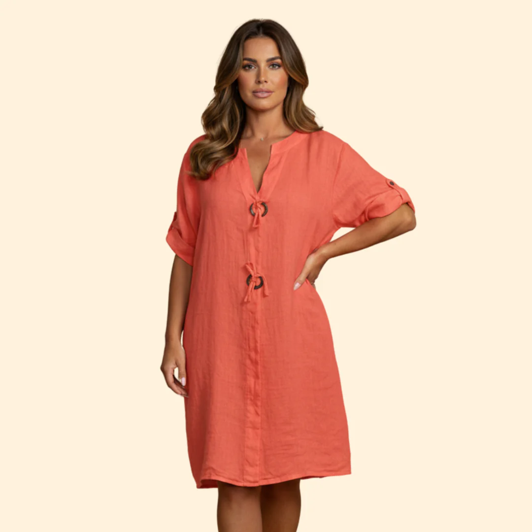 Women's Relaxed Fit Midi Dress - Image 7