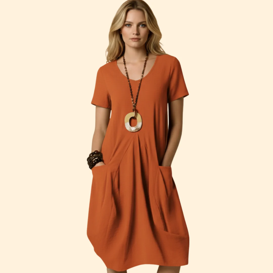 Women's Relaxed Fit Midi Dress - Image 2