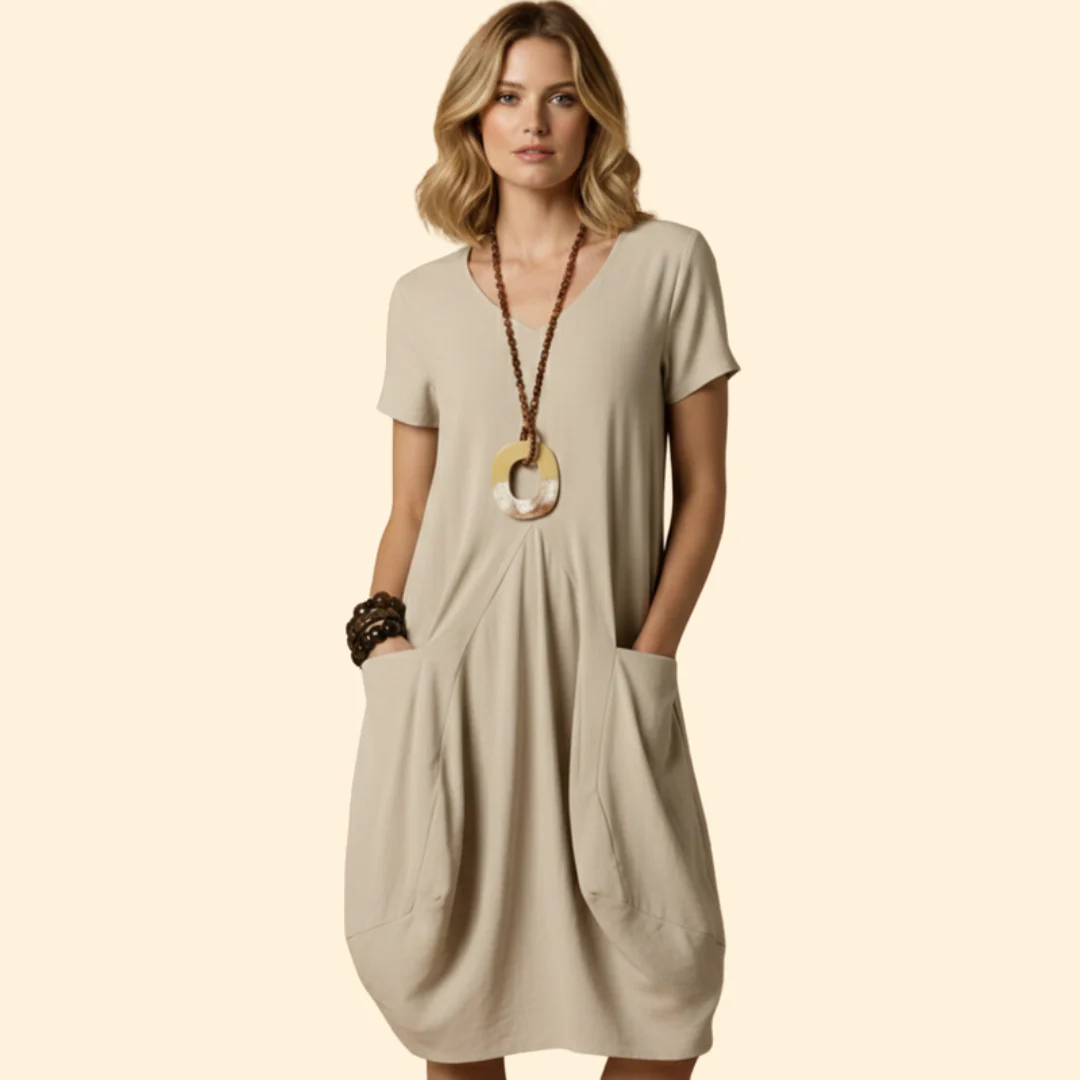 Women's Relaxed Fit Midi Dress - Image 8
