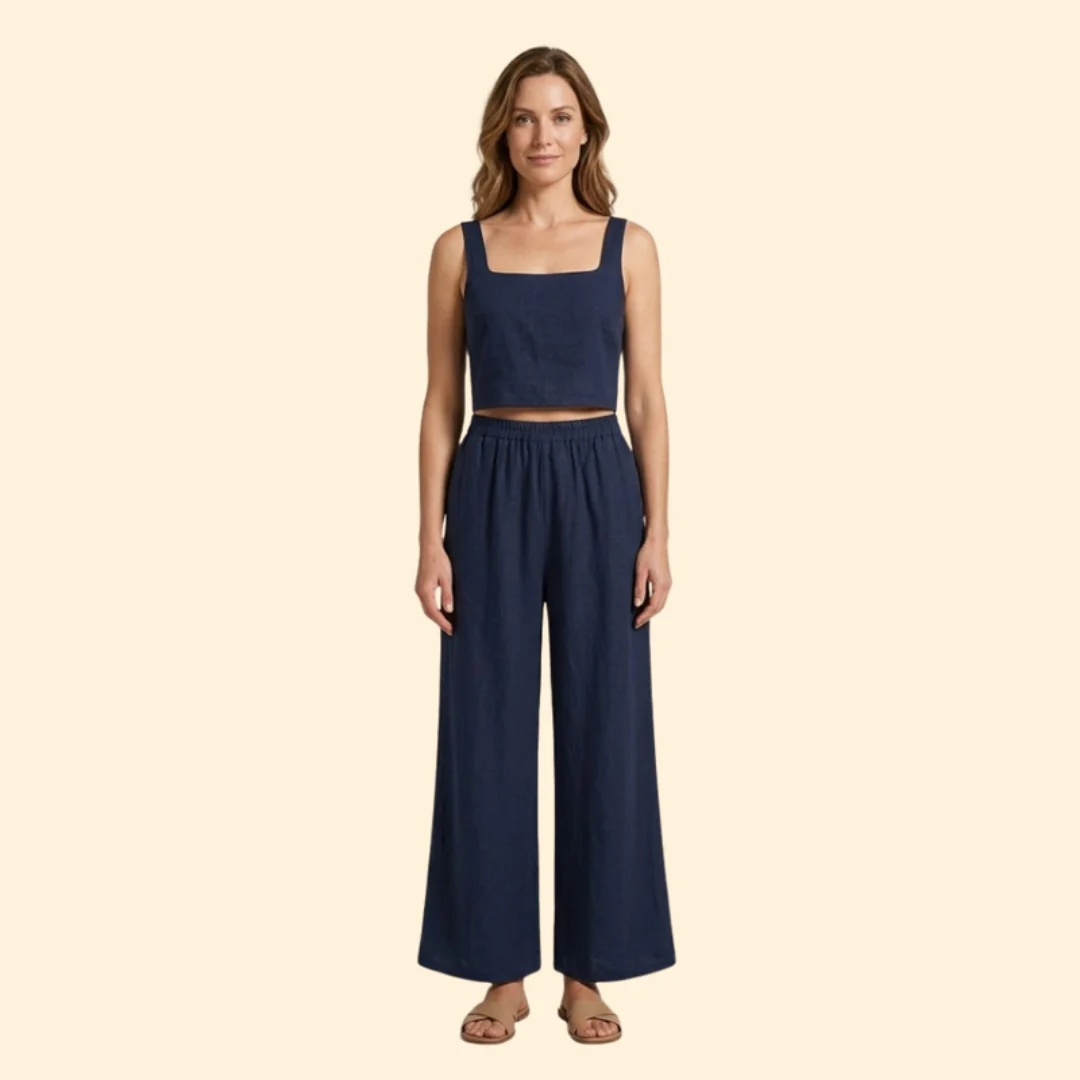Women’s Relaxed Fit Top and Pants Set - Image 2