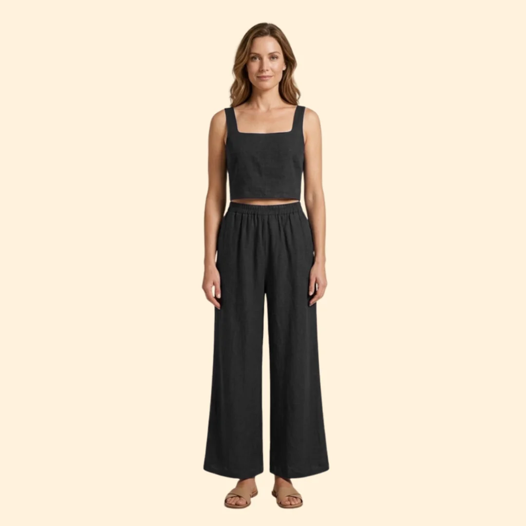 Women’s Relaxed Fit Top and Pants Set - Image 7