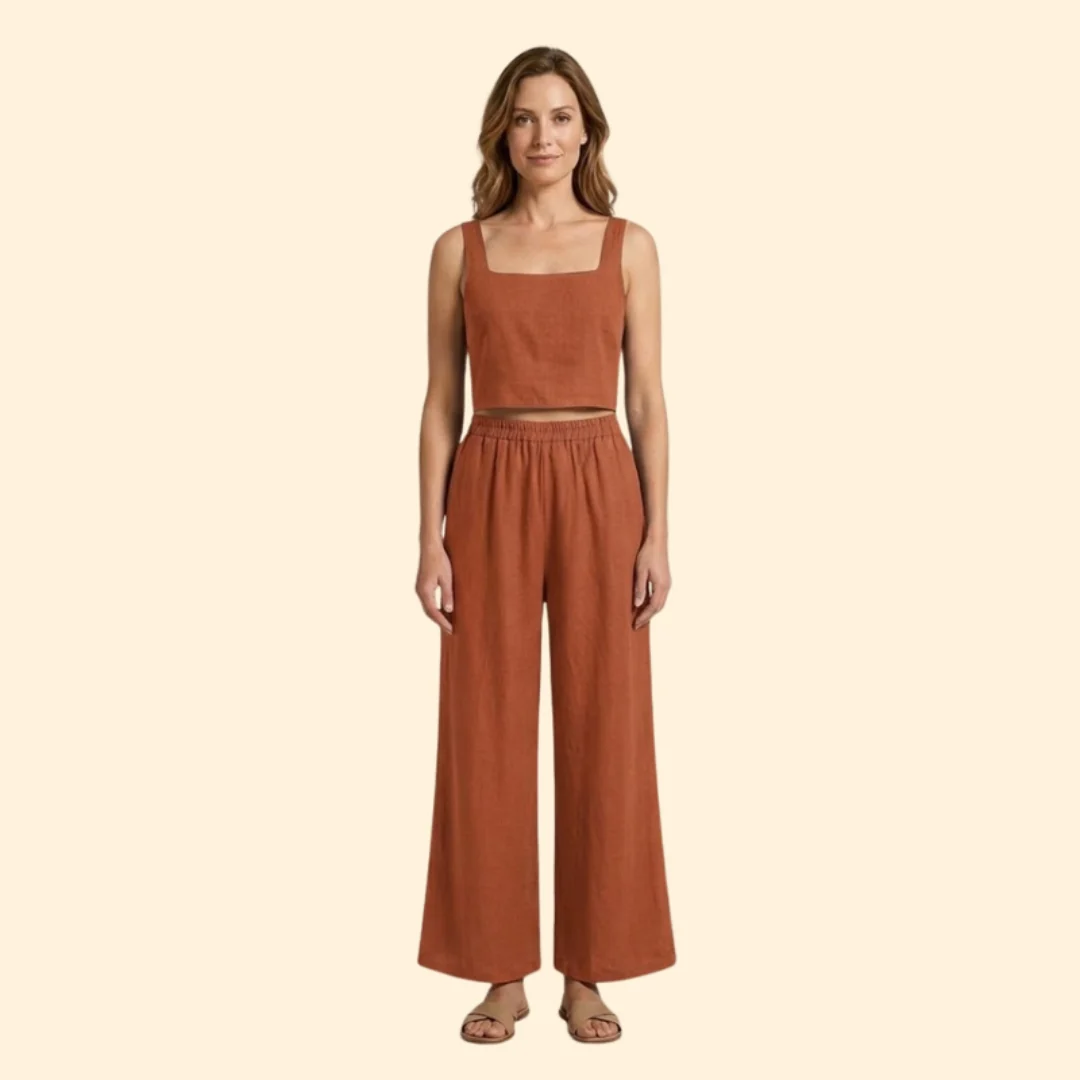 Women’s Relaxed Fit Top and Pants Set - Image 8
