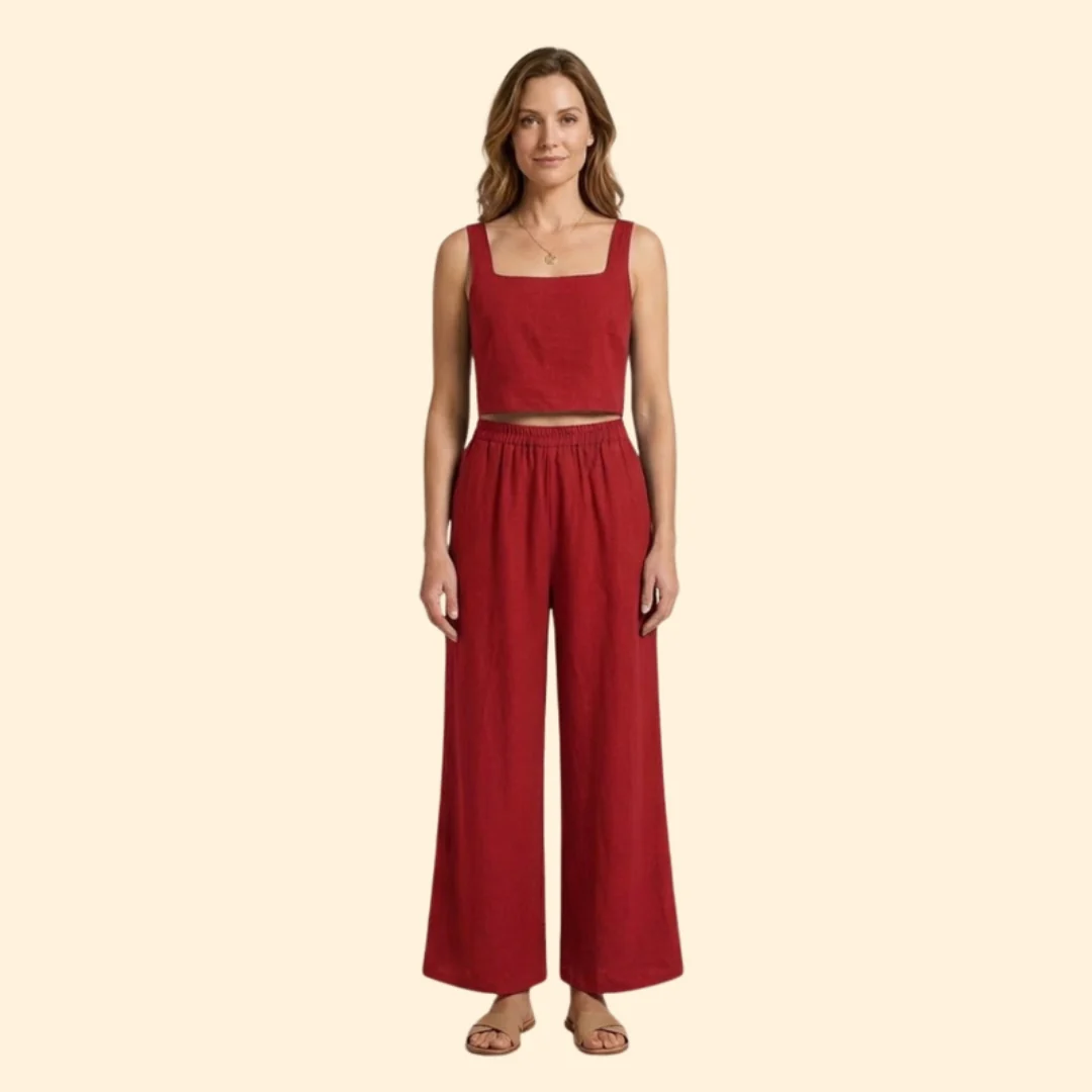 Women’s Relaxed Fit Top and Pants Set - Image 9