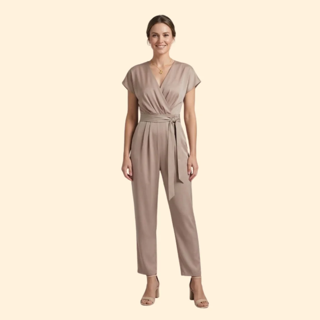 Women’s Relaxed Jumpsuit with Tapered Legs - Image 6