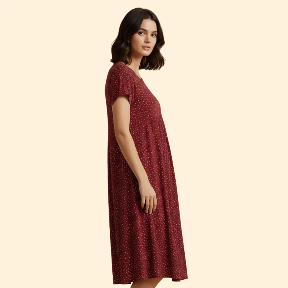 Women’s Relaxed Round Neck Dress - Image 5