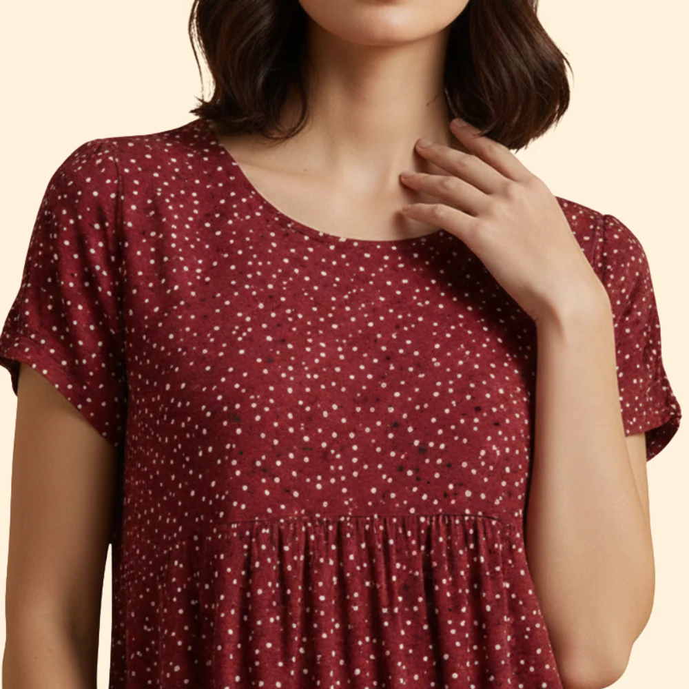 Women’s Relaxed Round Neck Dress - Image 6