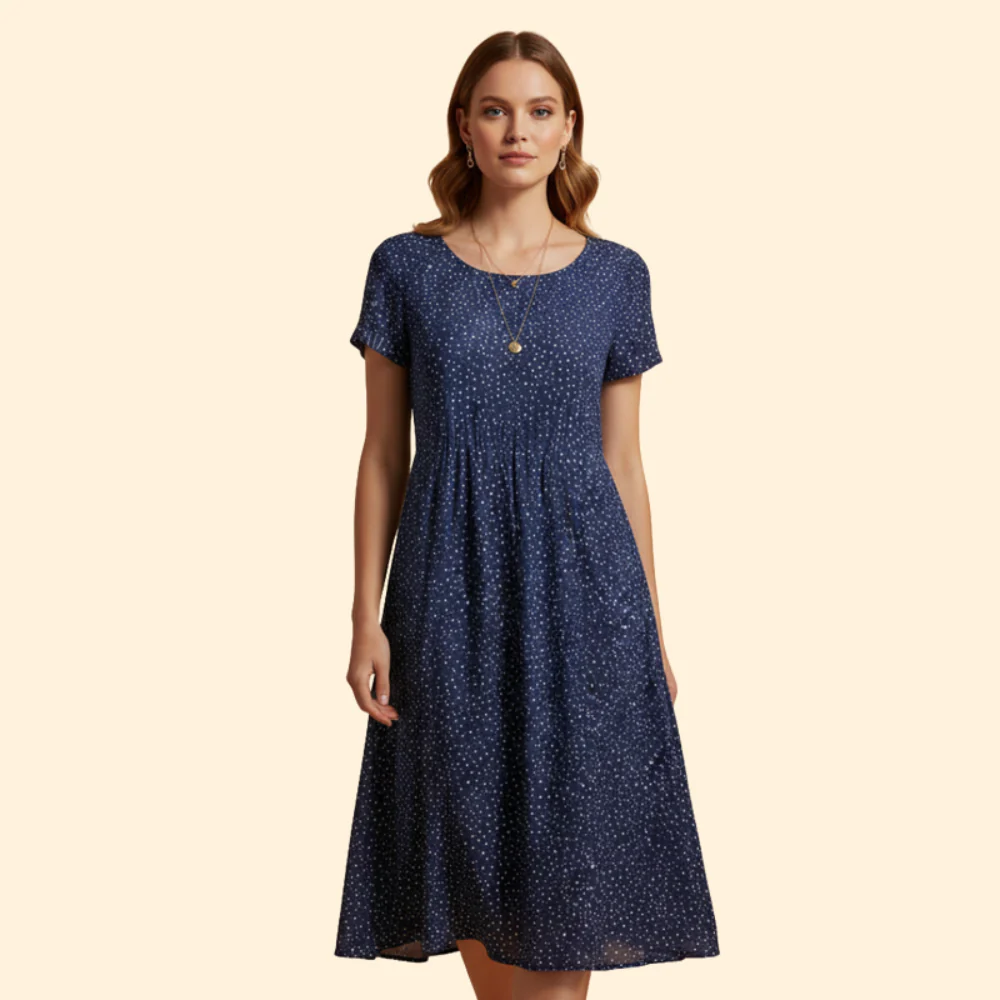 Women’s Relaxed Round Neck Dress - Image 8