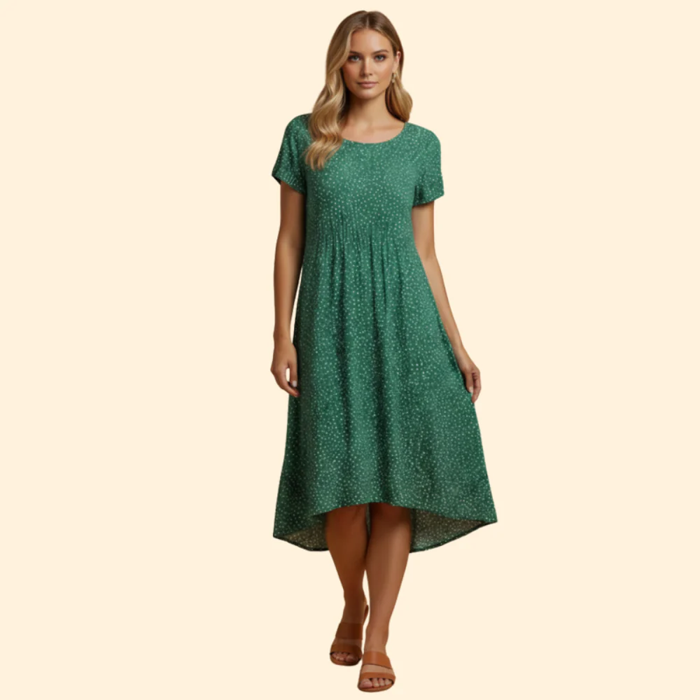 Women’s Relaxed Round Neck Dress - Image 9