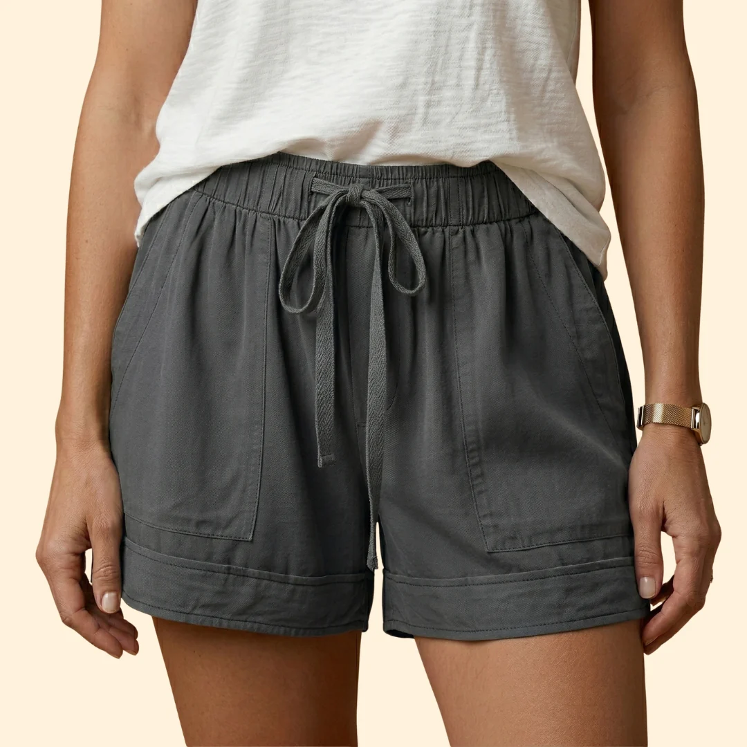 Women’s Relaxed Shorts with Drawstring - Image 10