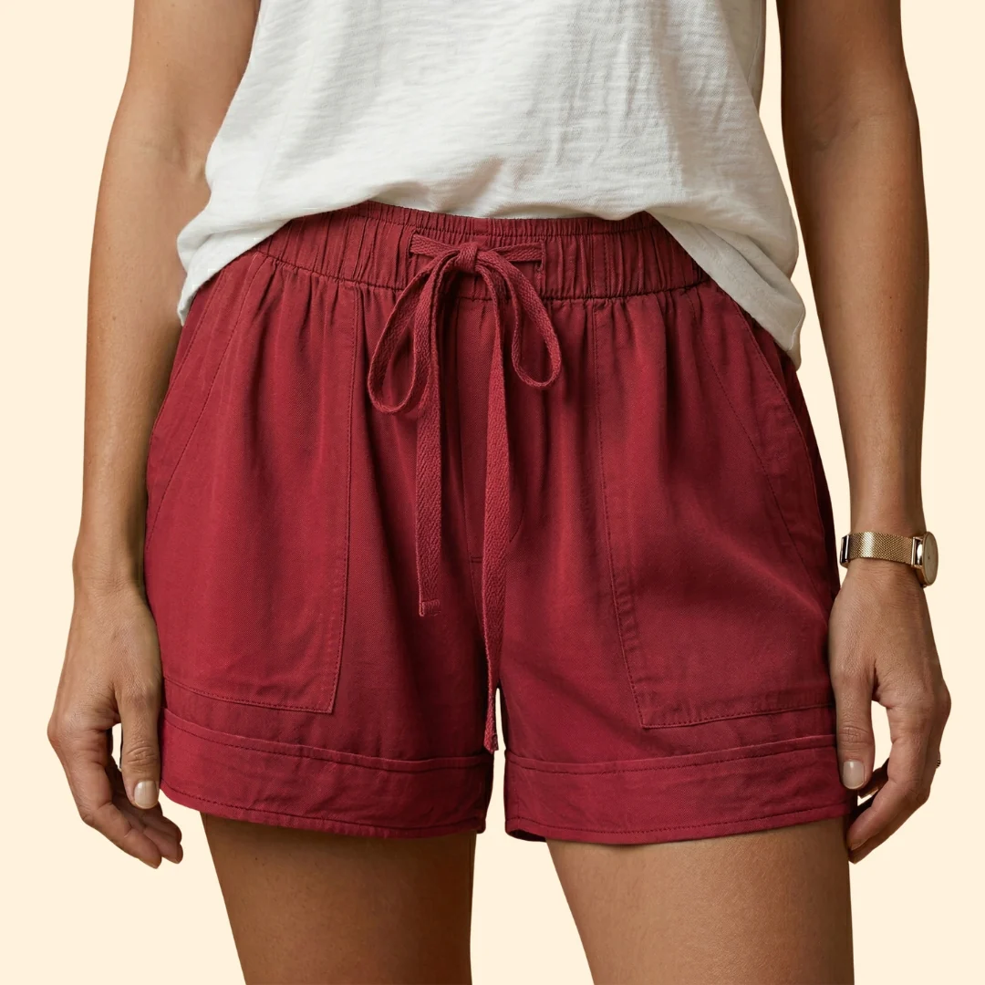 Women’s Relaxed Shorts with Drawstring - Image 11