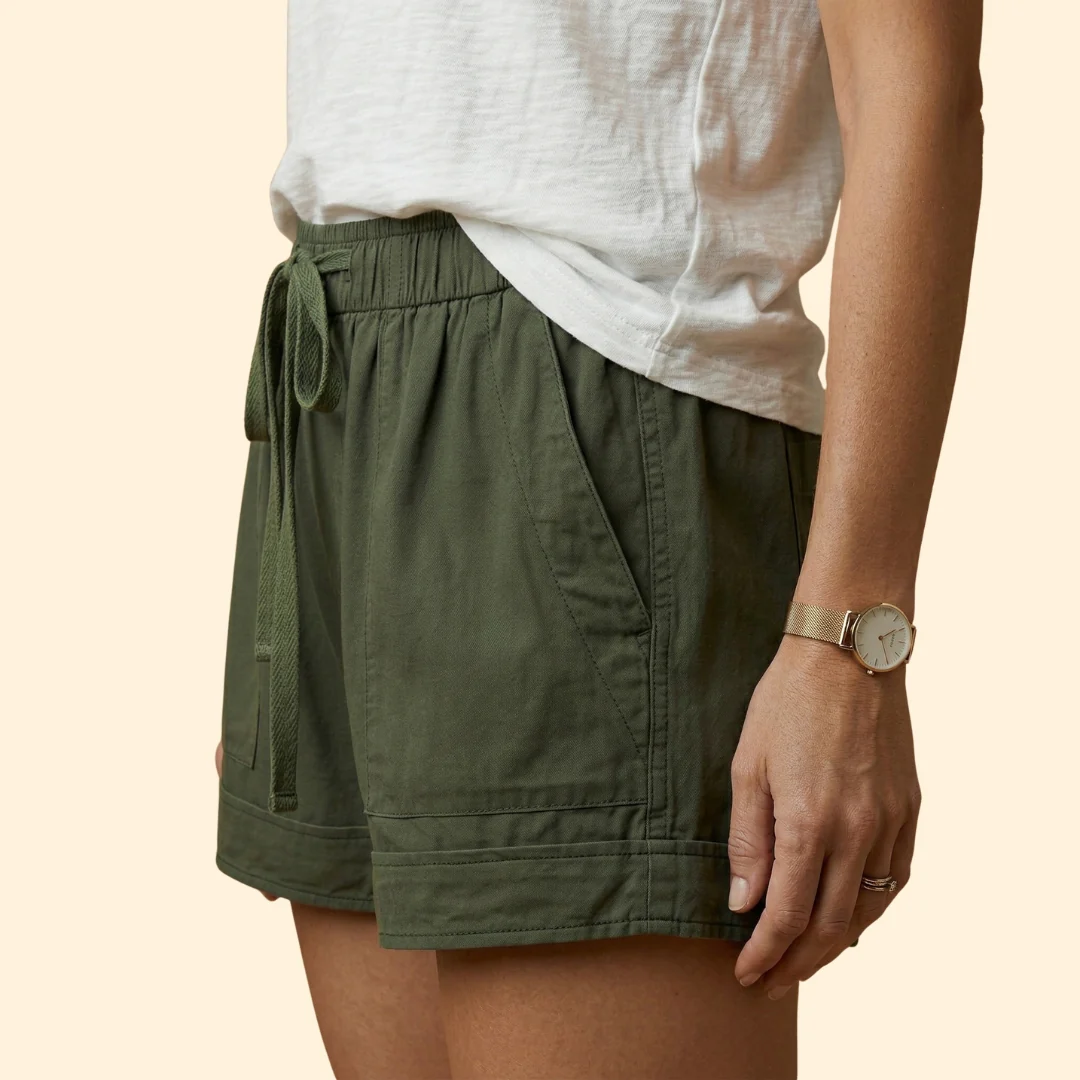 Women’s Relaxed Shorts with Drawstring - Image 4