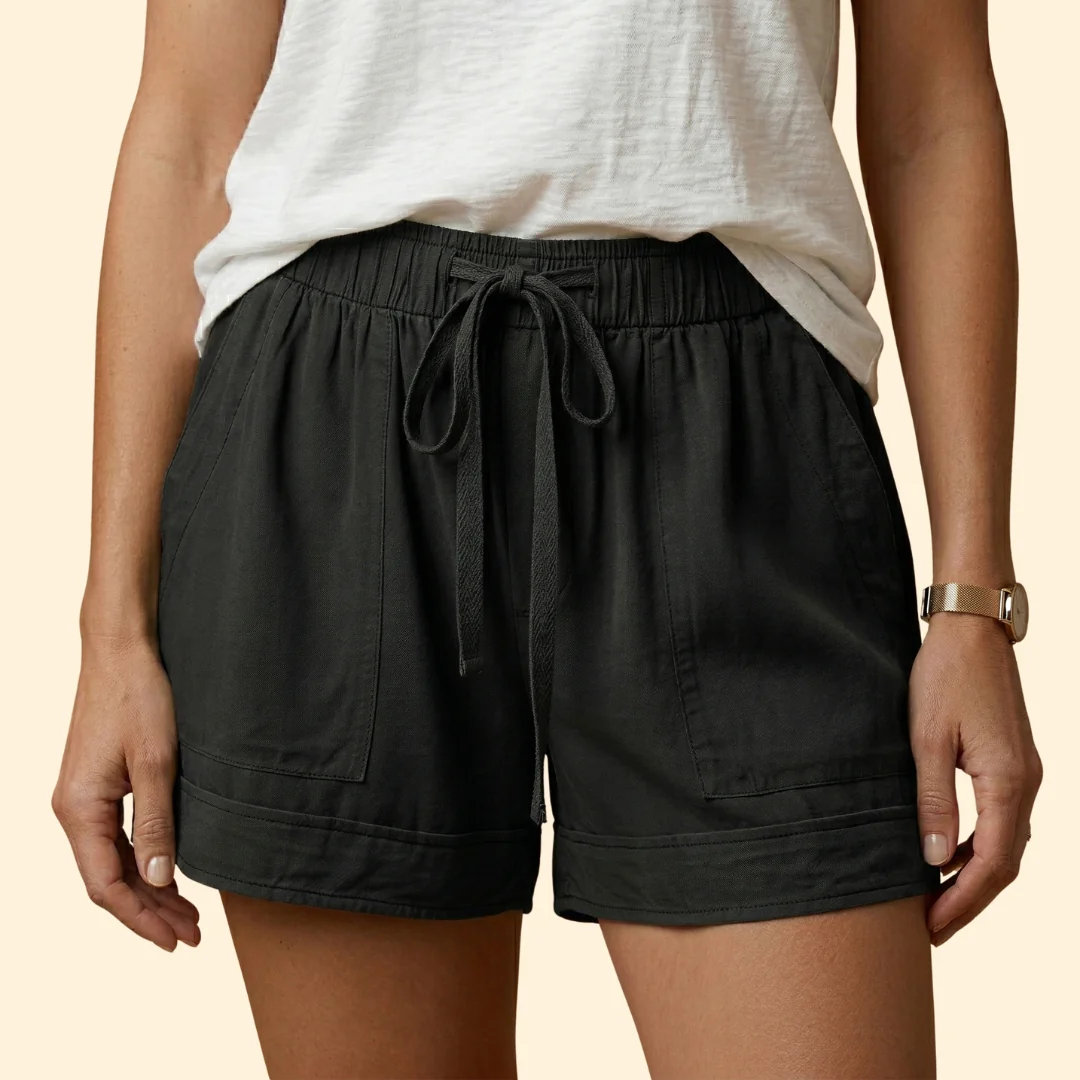Women’s Relaxed Shorts with Drawstring - Image 6