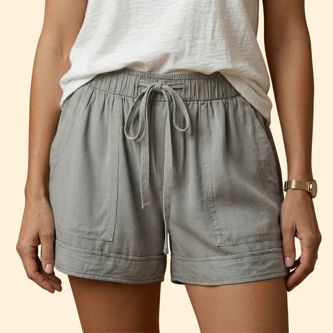 Women’s Relaxed Shorts with Drawstring - Image 7