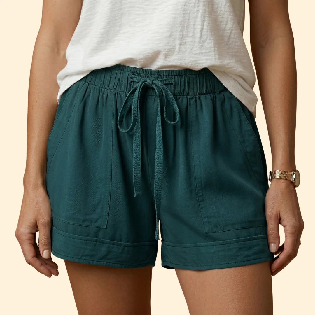 Women’s Relaxed Shorts with Drawstring - Image 9