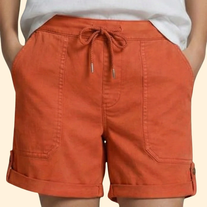 Women’s Relaxed Shorts with Turned-Up Hem - Image 12