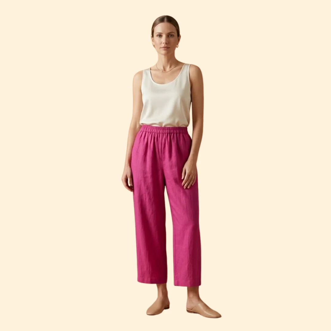 Women's Relaxed Trousers with Pockets - Image 2