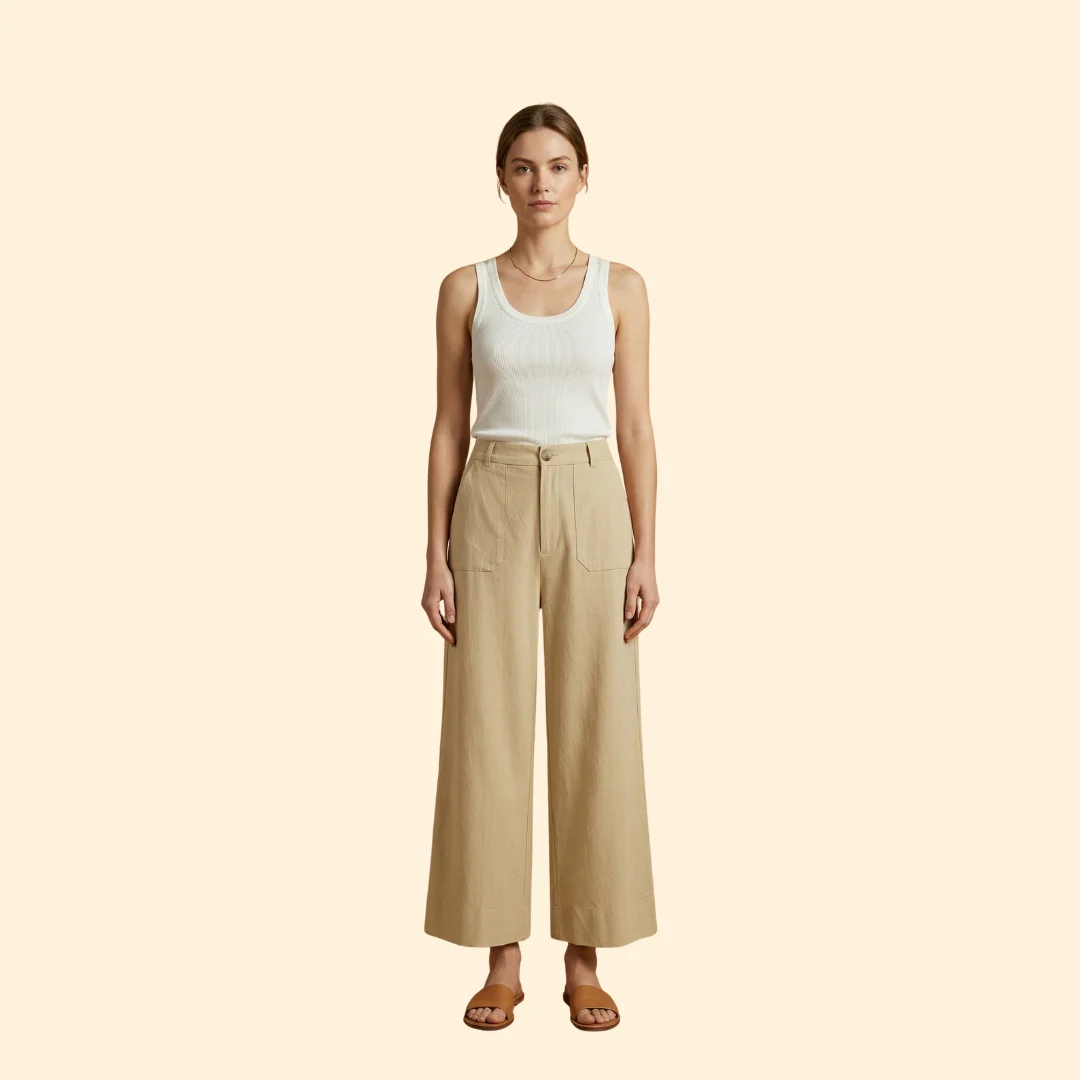 Women’s Relaxed Trousers with Pockets - Image 2