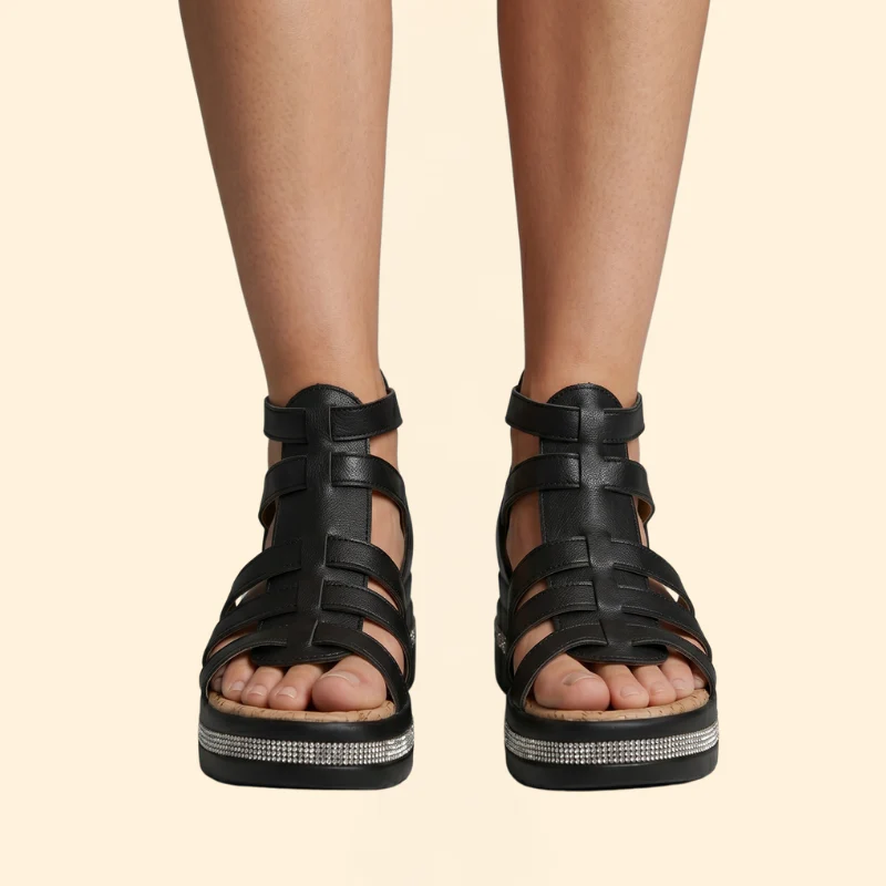 Women's Rhinestone Sandals with Support - Image 3