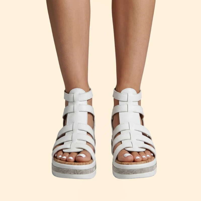 Women's Rhinestone Sandals with Support - Image 8