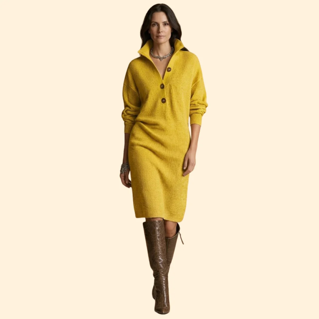 Women's Ribbed Sweater Dress - Image 7