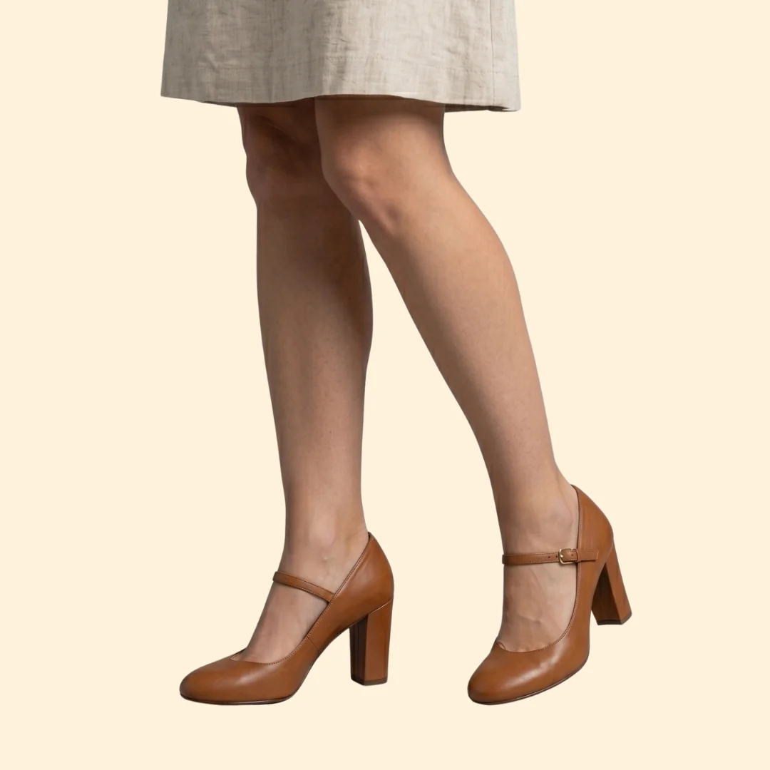 Women's Round Toe Sandals with Buckle - Image 5
