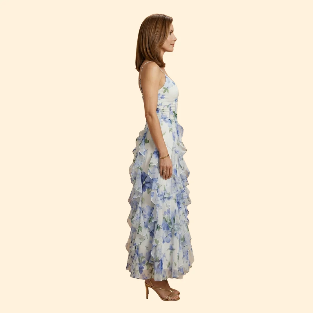 Women’s Ruffled Dress with Corset Bodice - Image 3