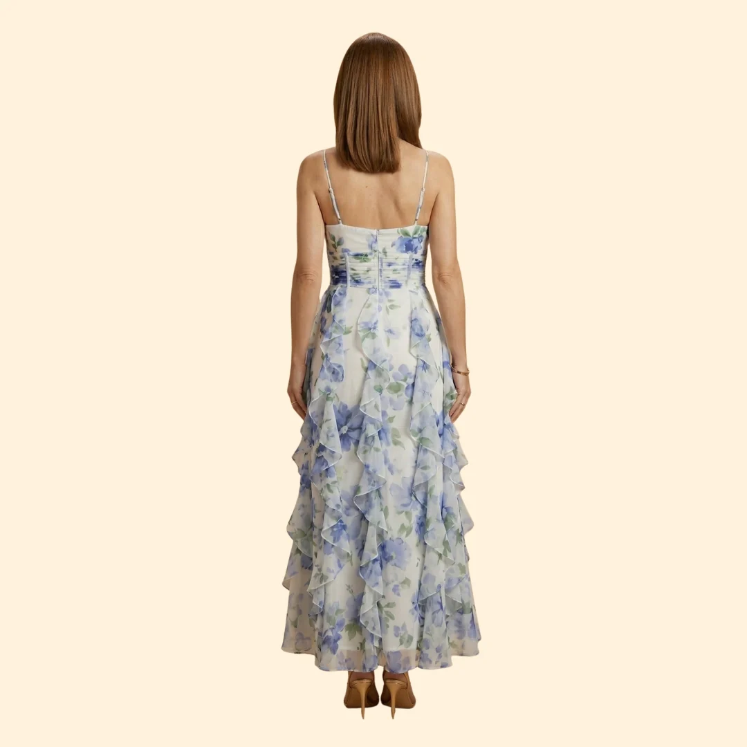 Women’s Ruffled Dress with Corset Bodice - Image 4