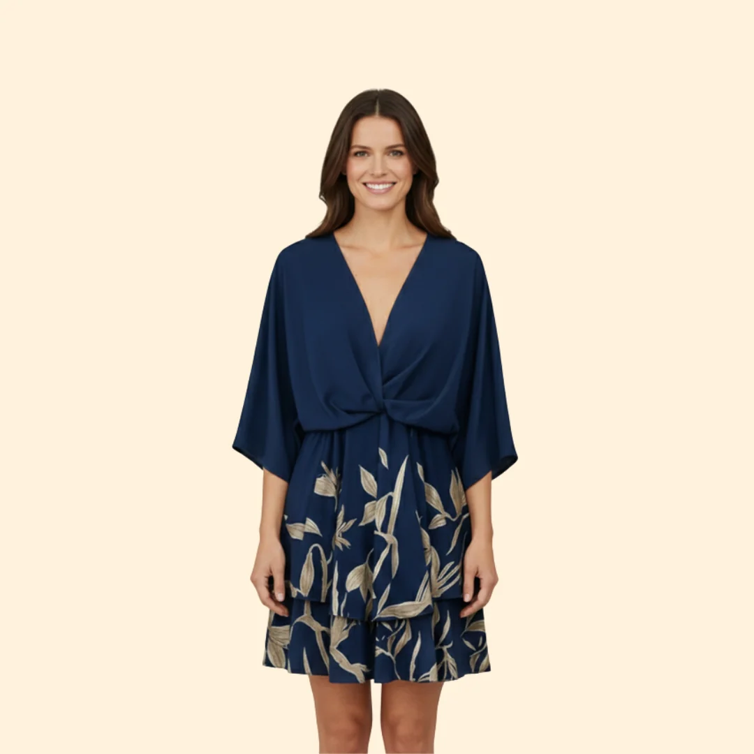 Women’s Ruffled Dress with Flared Skirt - Image 8