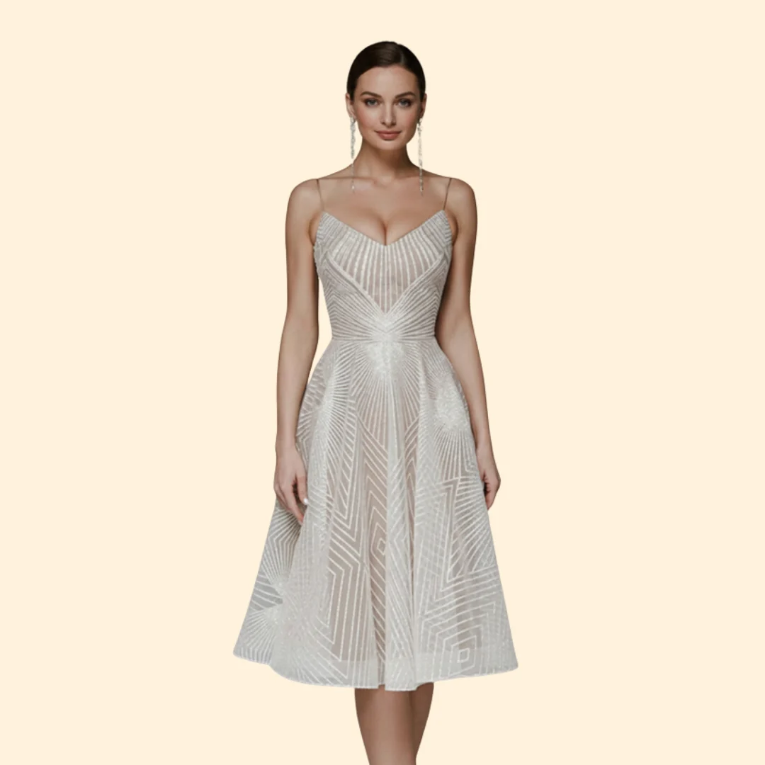 Women’s Sequin Dress with Spaghetti Straps - Image 2