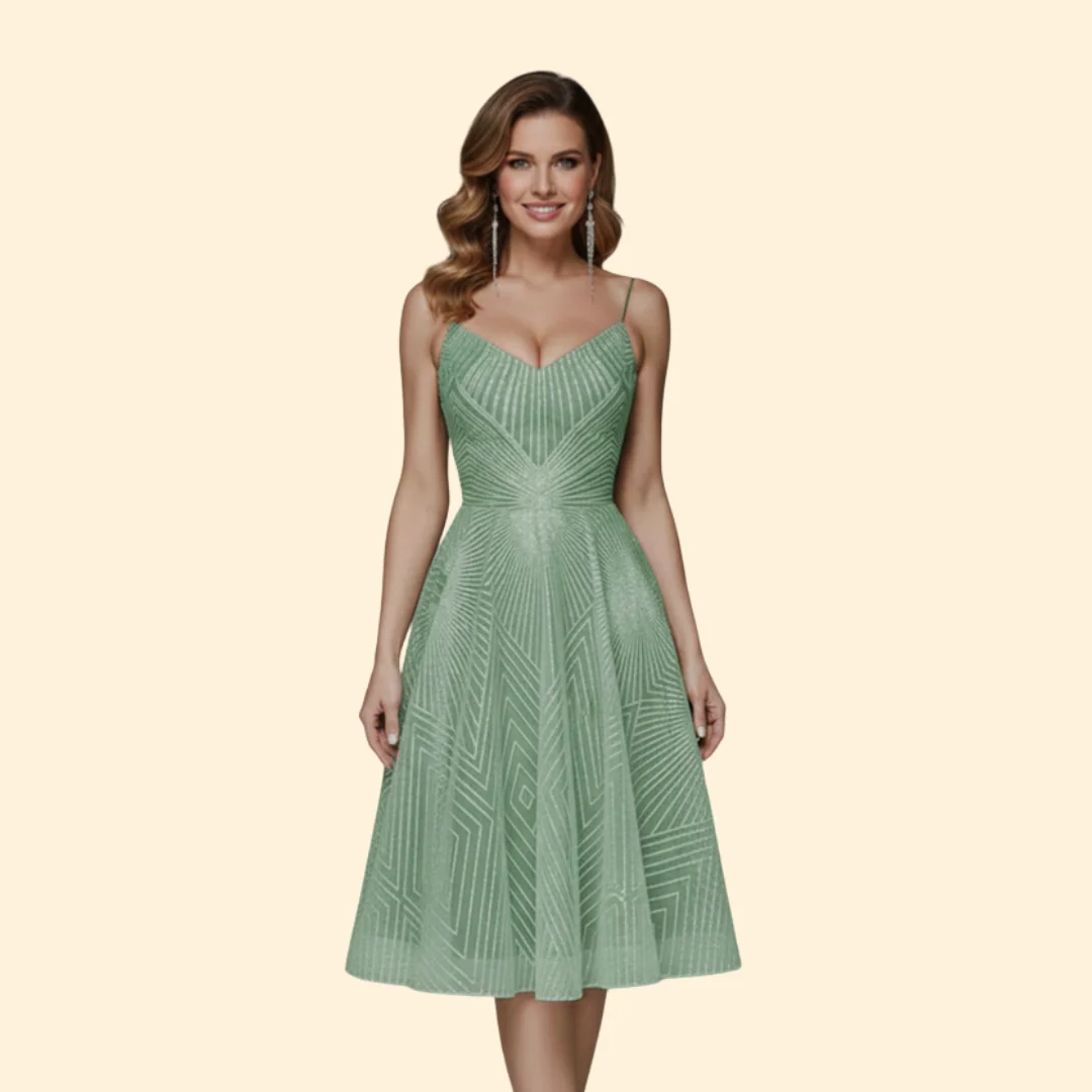 Women’s Sequin Dress with Spaghetti Straps - Image 9