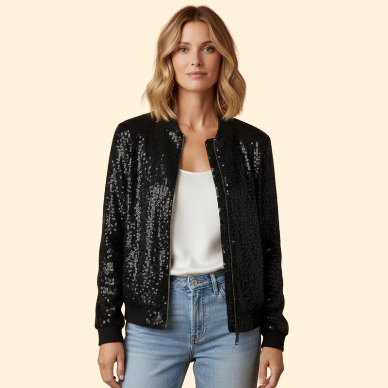 Women's Sequined Jacket - Image 7