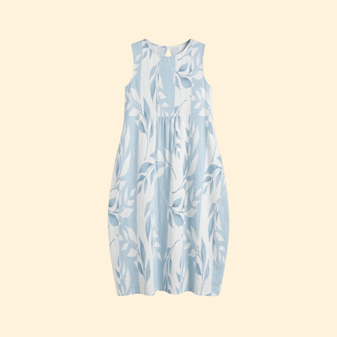 Women’s Shift Dress with Round Neckline