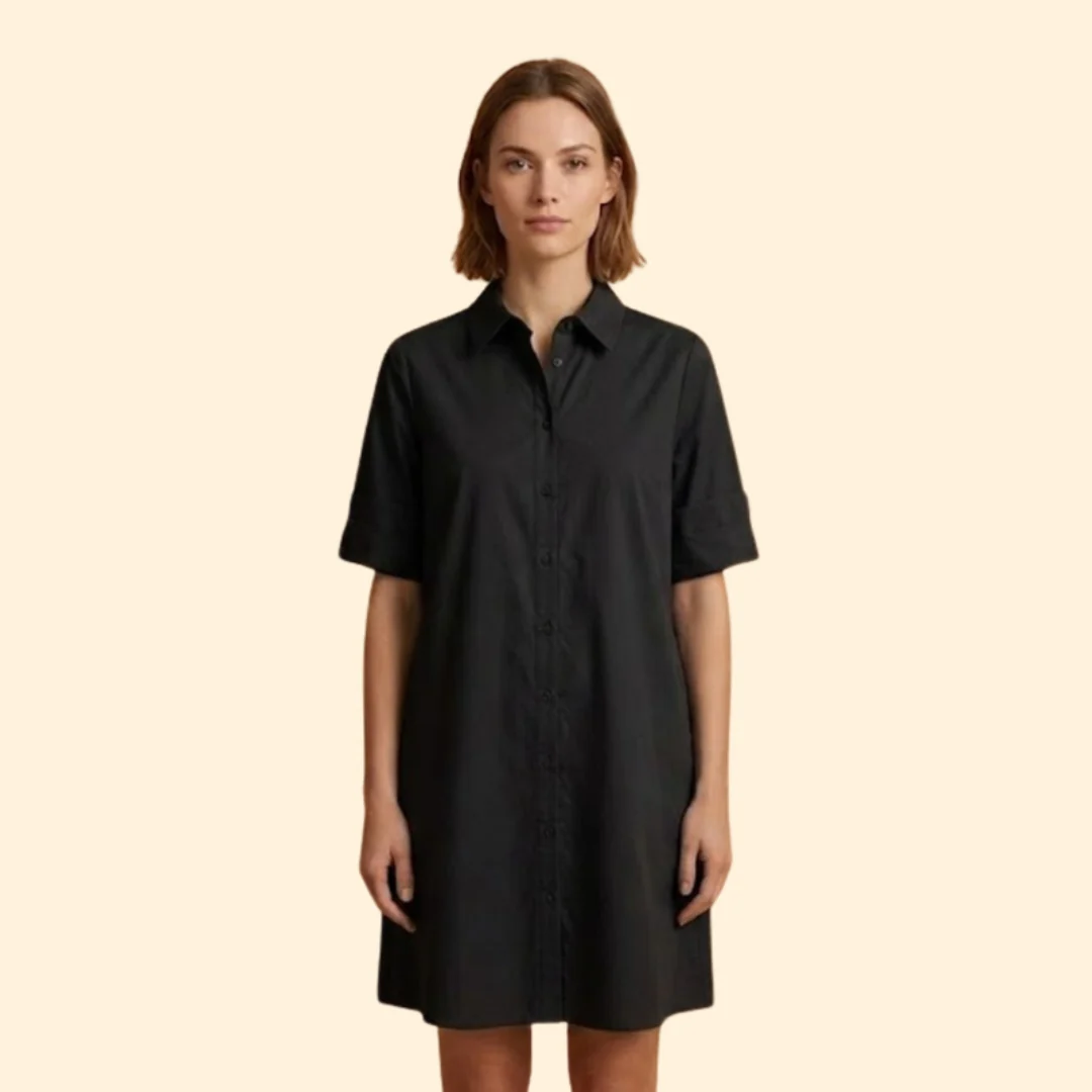 Women’s Shirt Dress with Button-Down Front - Image 7