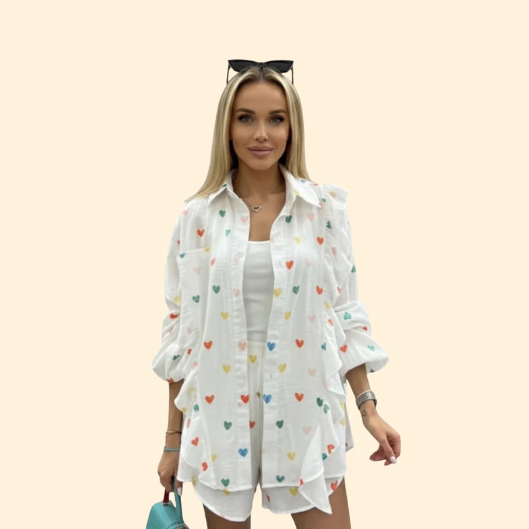 Women’s Shirt Dress with Ruffle Details - Image 7