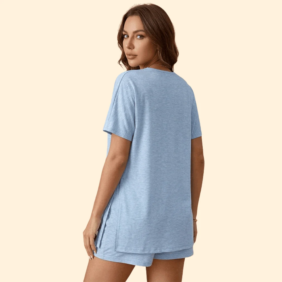 Women’s Short-Sleeve T-Shirt with Matching Shorts - Image 5