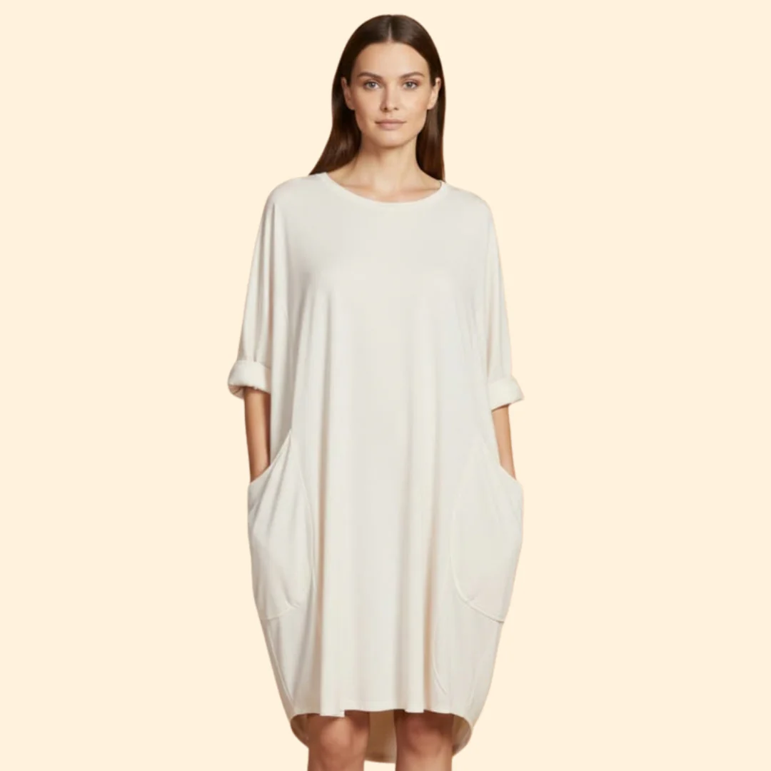Women's Simple Pocket Detail Dress - Image 12