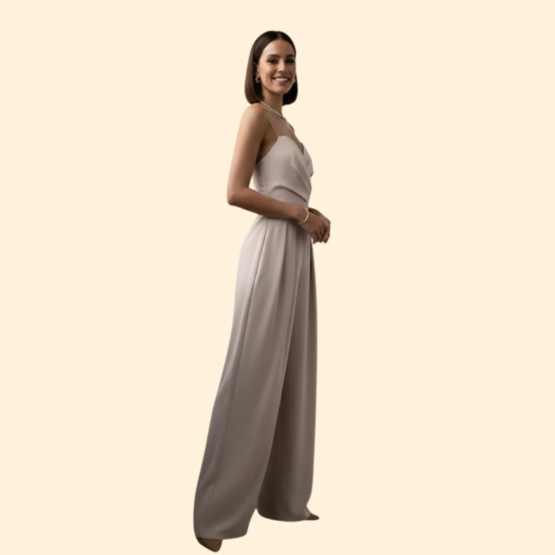 Women’s Sleek Jumpsuit with Straight-Leg Fit - Image 3