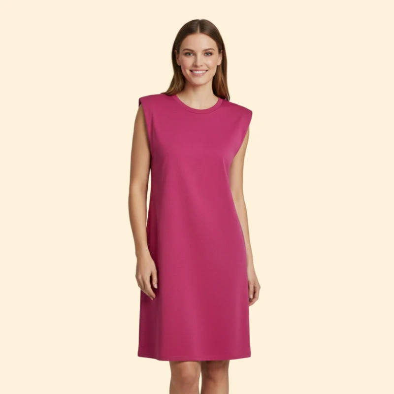 Women’s Sleeveless Dress with Side Slits - Image 2