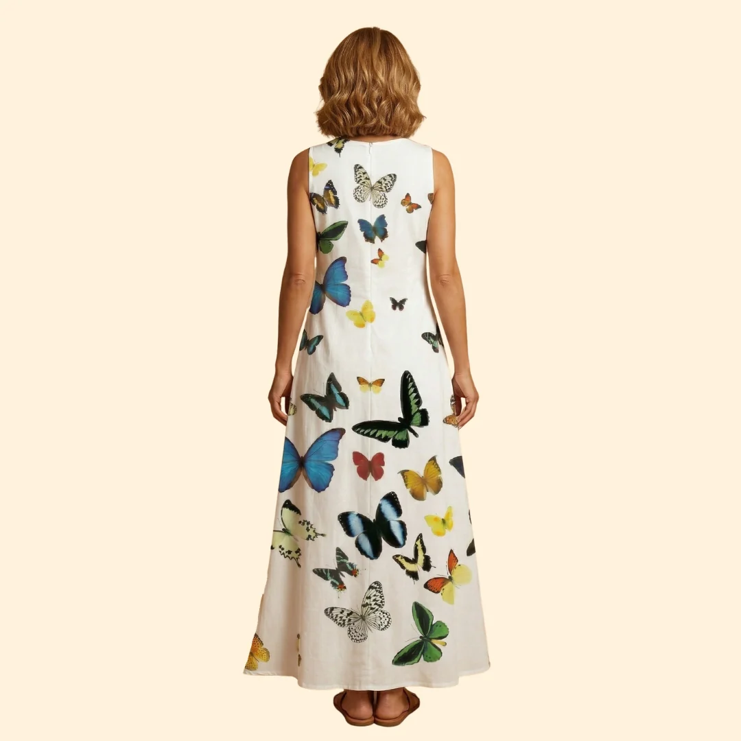 Women’s Sleeveless Gown with V-Neckline - Image 5