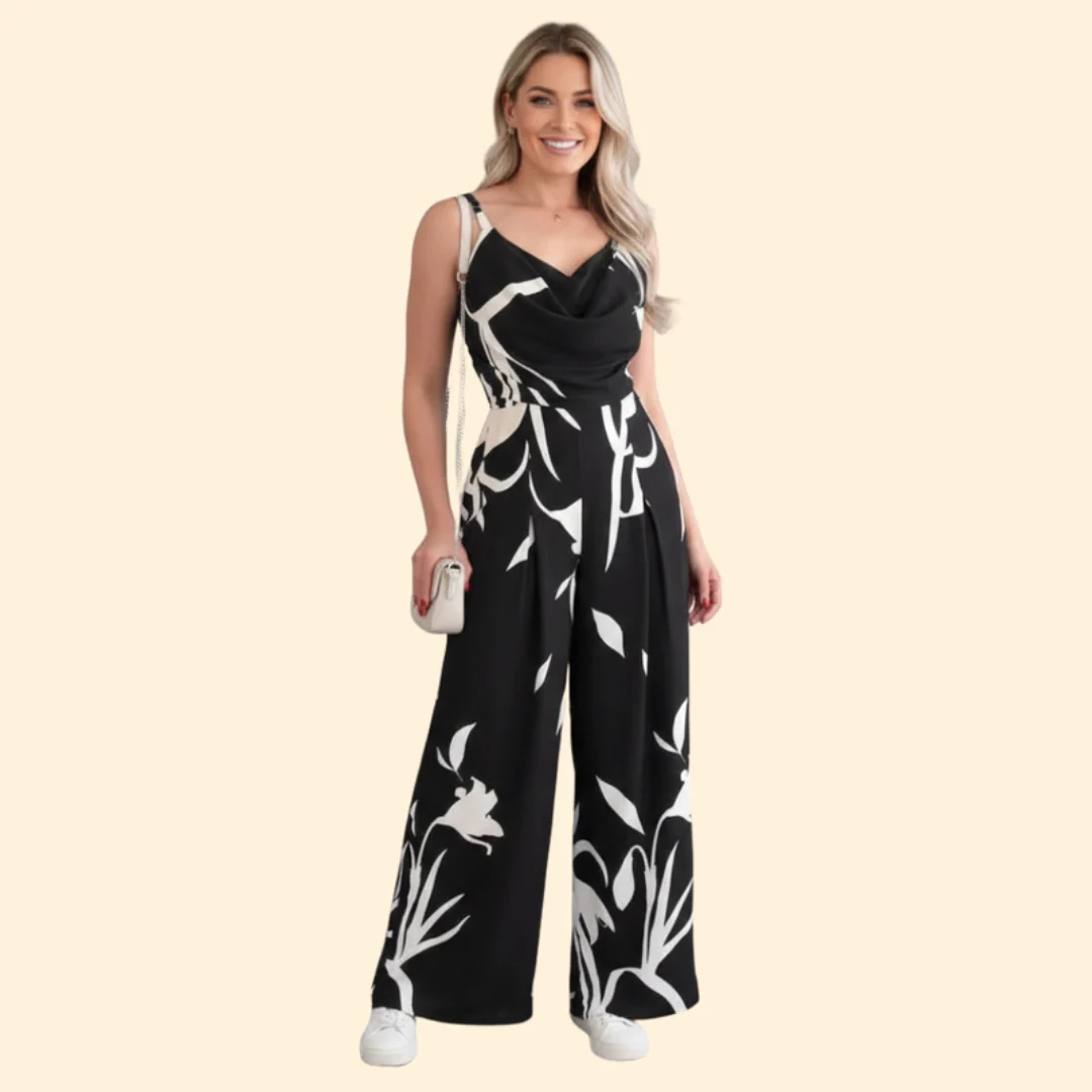 Women’s Sleeveless Jumpsuit Flowing Silhouette - Image 7