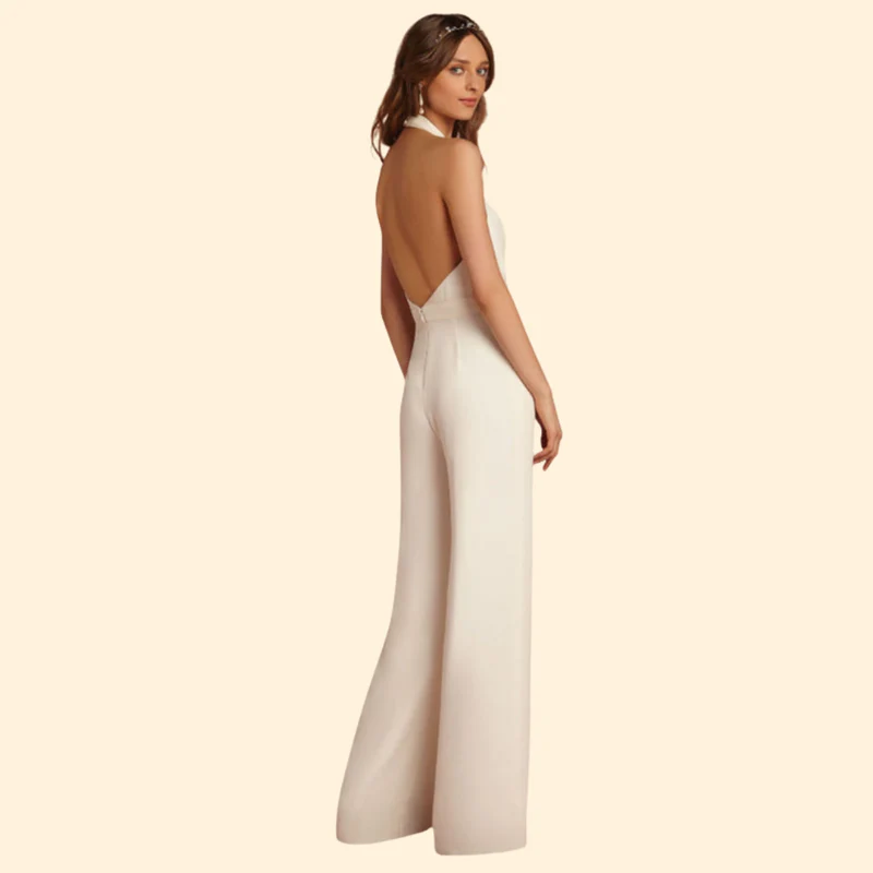 Women’s Sleeveless Jumpsuit Pleated Design - Image 4