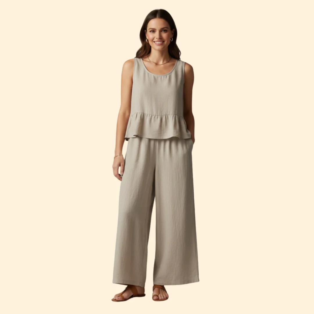 Women’s Sleeveless Jumpsuit Ruffled Hem - Image 8