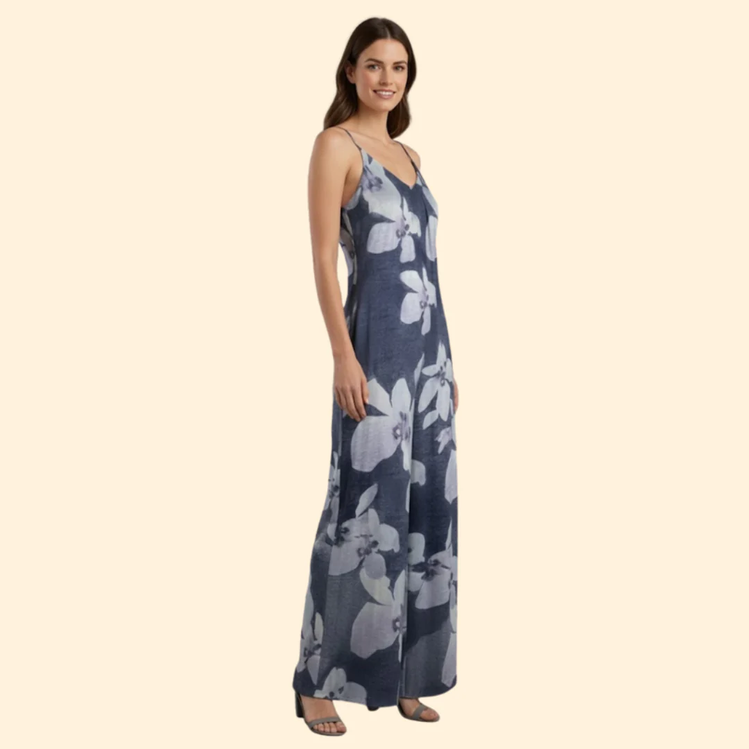 Women’s Sleeveless Jumpsuit with Adjustable Straps - Image 3