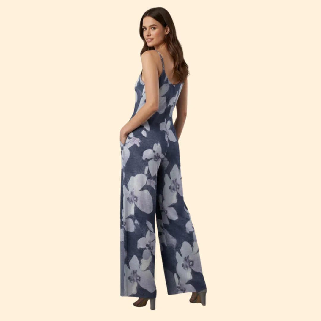 Women’s Sleeveless Jumpsuit with Adjustable Straps - Image 4