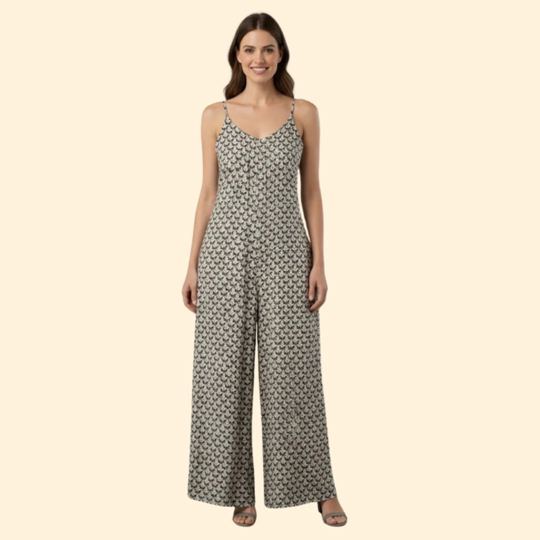 Women’s Sleeveless Jumpsuit with Adjustable Straps - Image 6