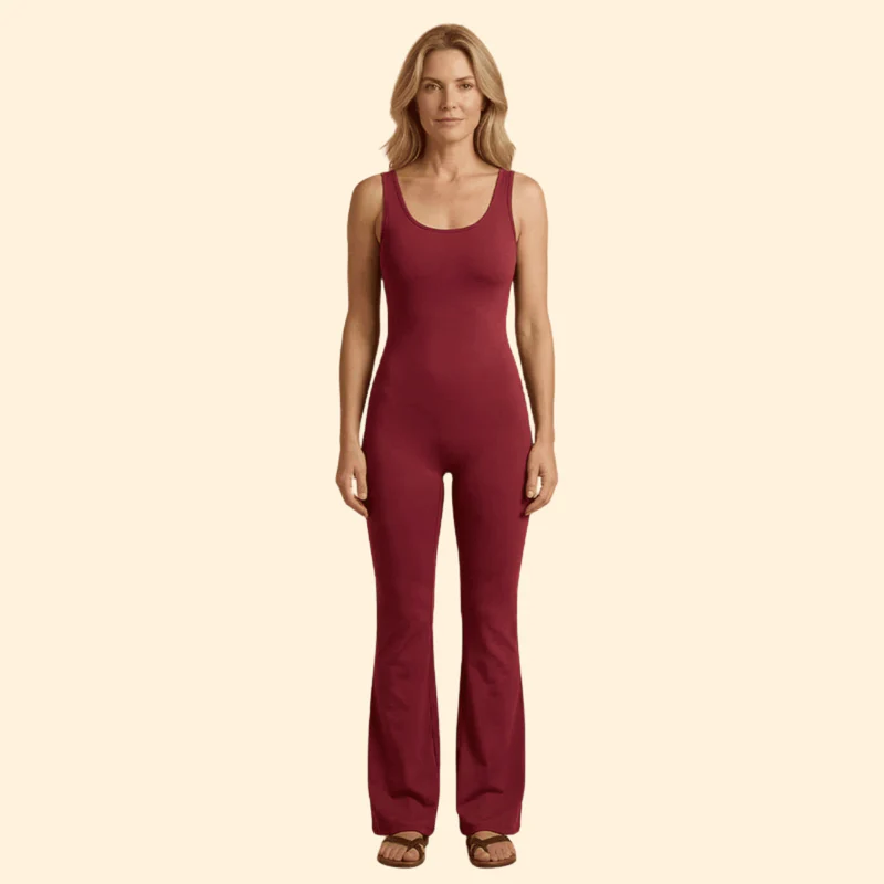 Women’s Sleeveless Jumpsuit with Back Cutout - Image 8
