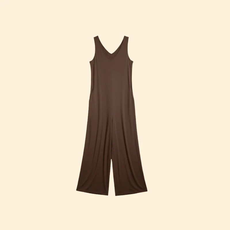 Women’s Sleeveless Jumpsuit with Casual Fit